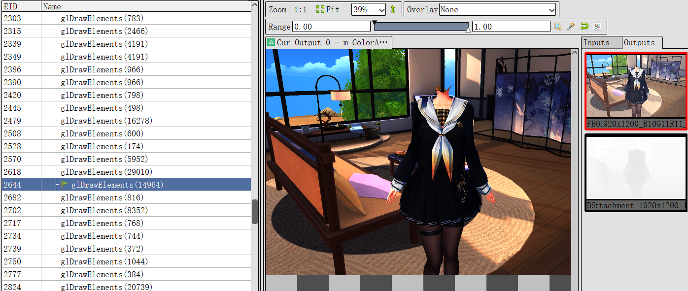 占据人物最大的衣服比例只有14964的顶点引用